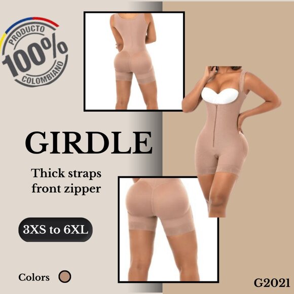 Colombian Girdles Thick straps front zipper